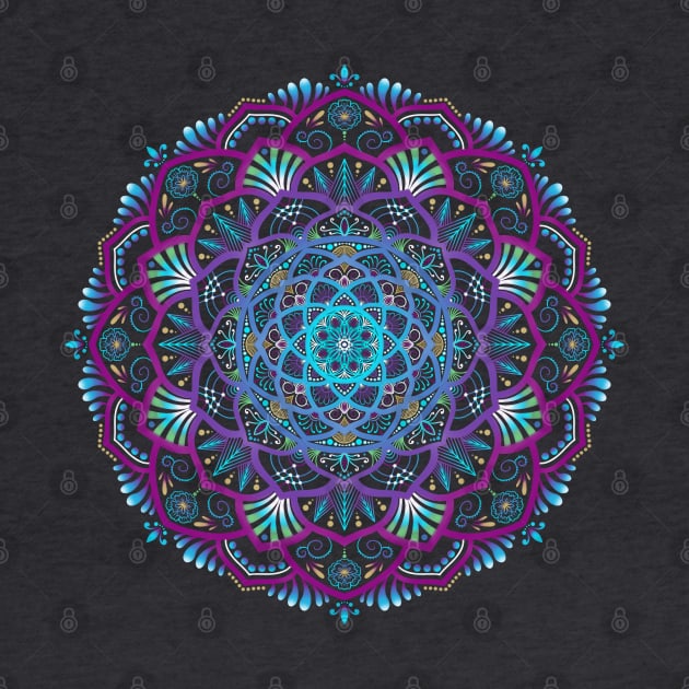 Glowing Mandala by SheaBondsArt